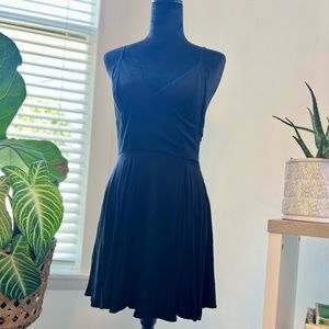 Silence + noise black mini dress